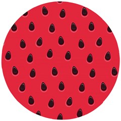Seamless Watermelon Surface Texture Wooden Puzzle Round by Vaneshart