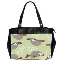 Sloths Pattern Design Oversize Office Handbag (2 Sides)