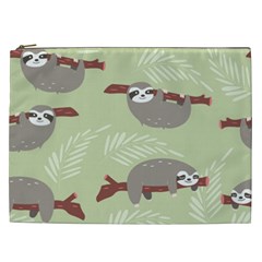 Sloths Pattern Design Cosmetic Bag (xxl)