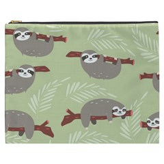 Sloths Pattern Design Cosmetic Bag (xxxl) by Vaneshart