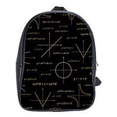 Abstract Math Pattern School Bag (xl) by Vaneshart