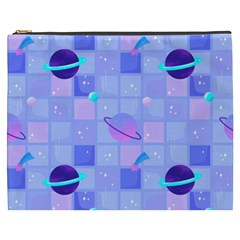 Seamless Pattern Pastel Galaxy Future Cosmetic Bag (xxxl)