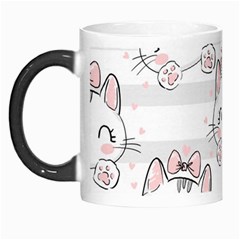 Cat With Bow Pattern Morph Mugs by Vaneshart