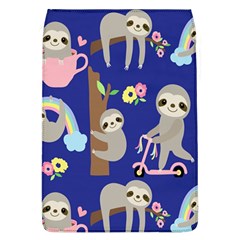 Hand Drawn Cute Sloth Pattern Background Removable Flap Cover (l)