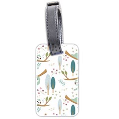 Pattern Sloth Woodland Luggage Tag (two Sides)