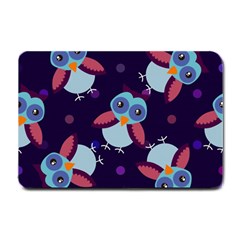 Owl Pattern Background Small Doormat  by Vaneshart