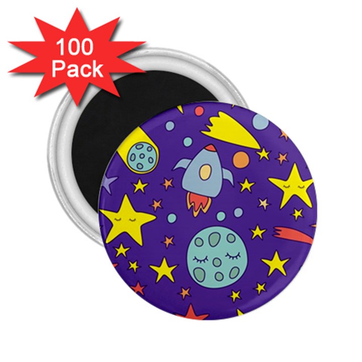 Card With Lovely Planets 2.25  Magnets (100 pack) 