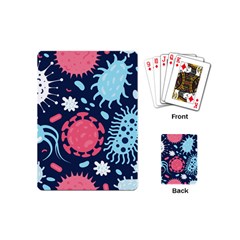 Seamless Pattern Microbes Virus Vector Illustration Playing Cards Single Design (mini)