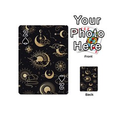 Asian Seamless Pattern With Clouds Moon Sun Stars Vector Collection Oriental Chinese Japanese Korean Playing Cards 54 Designs (mini) by Vaneshart