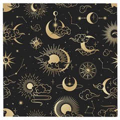 Asian Seamless Pattern With Clouds Moon Sun Stars Vector Collection Oriental Chinese Japanese Korean Wooden Puzzle Square by Vaneshart