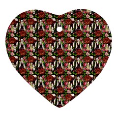 Swimmer 20s Black Heart Ornament (two Sides) by snowwhitegirl