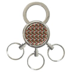Swimmer 20s Teal 3-ring Key Chain