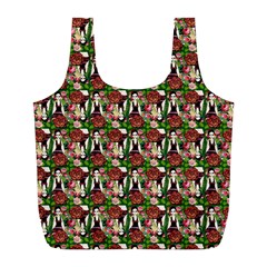 Swimmer 20s Green Full Print Recycle Bag (l) by snowwhitegirl