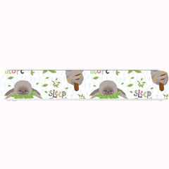 Seamless Pattern With Cute Sloths Sleep More Small Bar Mats by Vaneshart