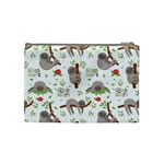 Seamless Pattern With Cute Sloths Sleep More Cosmetic Bag (Medium) Back