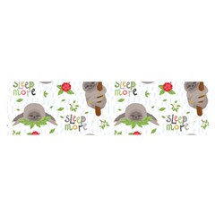 Seamless Pattern With Cute Sloths Sleep More Satin Scarf (oblong) by Vaneshart