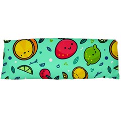 Various Fruits With Faces Seamless Pattern Body Pillow Case (dakimakura)