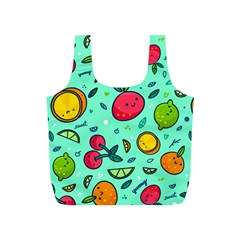 Various Fruits With Faces Seamless Pattern Full Print Recycle Bag (s)