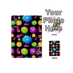 Seamless Background With Colorful Virus Playing Cards 54 Designs (mini)