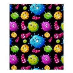 Seamless Background With Colorful Virus Shower Curtain 60  X 72  (medium) 