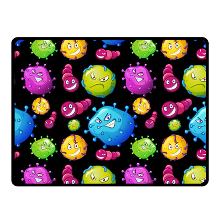 Seamless Background With Colorful Virus Double Sided Fleece Blanket (Small) 