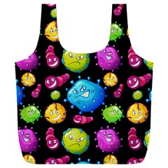 Seamless Background With Colorful Virus Full Print Recycle Bag (xxl) by Vaneshart