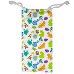 Bacteria Virus Seamless Pattern Jewelry Bag Front