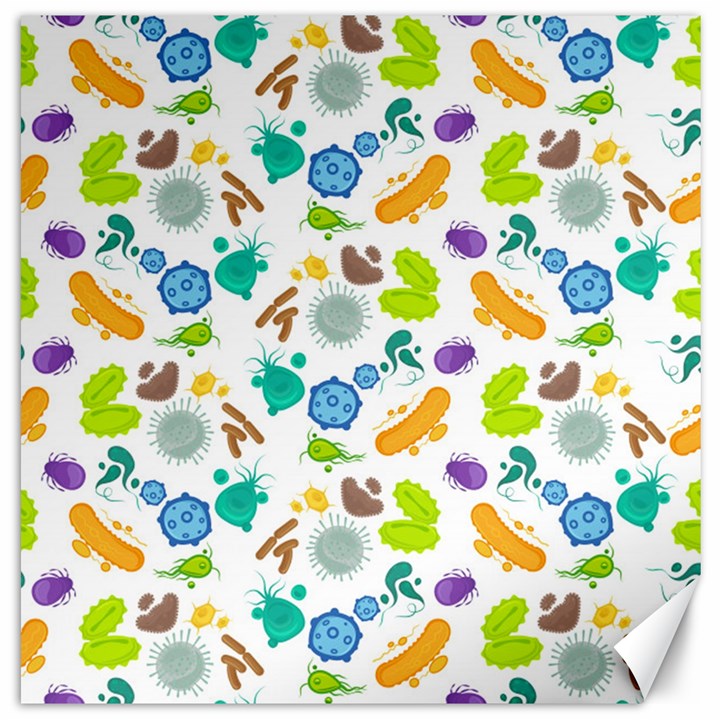 Bacteria Virus Seamless Pattern Canvas 20  x 20 