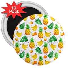 Tropical Fruits Pattern 3  Magnets (10 Pack) 