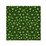 Seamless Pattern With Viruses Small Satin Scarf (Square) Front