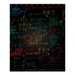 Mathematical Colorful Formulas Drawn By Hand Black Chalkboard Shower Curtain 60  X 72  (medium)  by Vaneshart