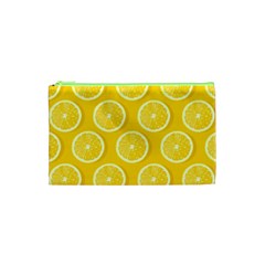 Lemon Fruits Slice Seamless Pattern Cosmetic Bag (xs) by Vaneshart