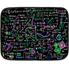 Math Linear Mathematics Education Circle Background Double Sided Fleece Blanket (mini)  by Vaneshart