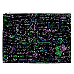 Math Linear Mathematics Education Circle Background Cosmetic Bag (xxl)