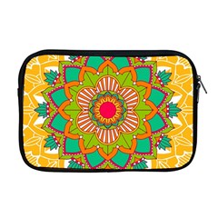 Mandala Patterns Yellow Apple Macbook Pro 17  Zipper Case