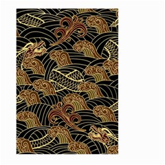 Oriental Traditional Seamless Pattern Dragon Large Garden Flag (two Sides) by Vaneshart