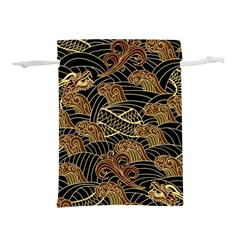 Oriental Traditional Seamless Pattern Dragon Lightweight Drawstring Pouch (s) by Vaneshart