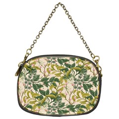 Flower Leaves Background Chain Purse (one Side) by Vaneshart