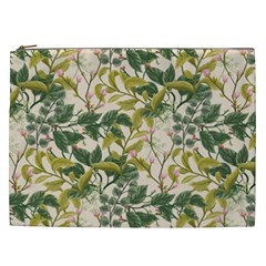 Flower Leaves Background Cosmetic Bag (xxl) by Vaneshart