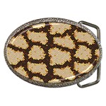 Python Skin Seamless Background Vector Graphic Art Belt Buckles Front