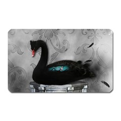 Wonderful Black Swan With Dark Mermaid Magnet (Rectangular)