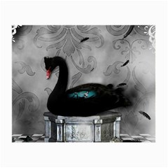 Wonderful Black Swan With Dark Mermaid Small Glasses Cloth (2 Sides)