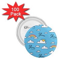 Sky Pattern 1 75  Buttons (100 Pack) 