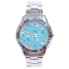 Sky Pattern Stainless Steel Analogue Watch by Vaneshart