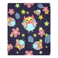 Owl Stars Pattern Background Shower Curtain 60  X 72  (medium)  by Vaneshart