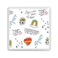 Abstract Fashion Background Suitable Fabric Printing Memory Card Reader (square)