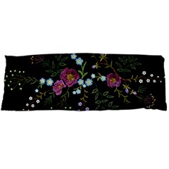 Embroidery Trend Floral Pattern Small Branches Herb Rose Body Pillow Case Dakimakura (two Sides)