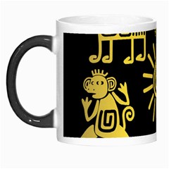 Maya Style Gold Linear Totem Icons Morph Mugs by Vaneshart