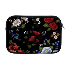 Floral Folk Fashion Ornamental Embroidery Pattern Apple Macbook Pro 17  Zipper Case