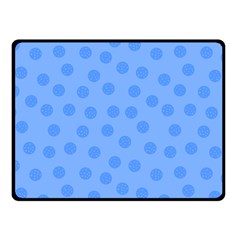 Dots With Points Light Blue Fleece Blanket (small)